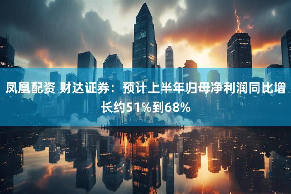 凤凰配资 财达证券：预计上半年归母净利润同比增长约51%到68%